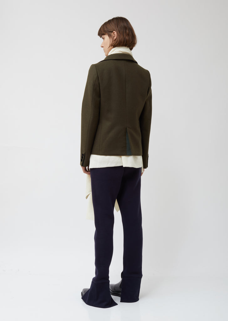 Melton x Knit Jacket