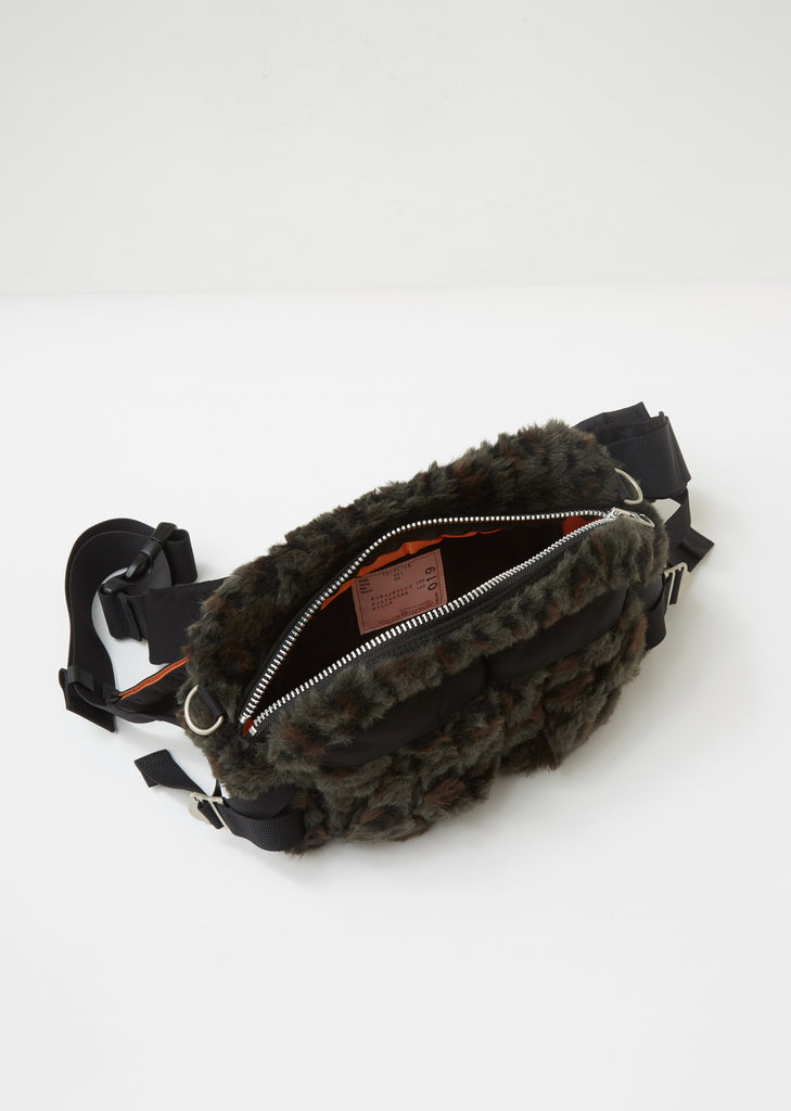 Leopard Faux Fur Waist Bag