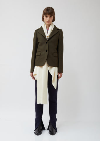 Melton x Knit Jacket