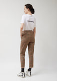 Brown Plaid Suit Pant