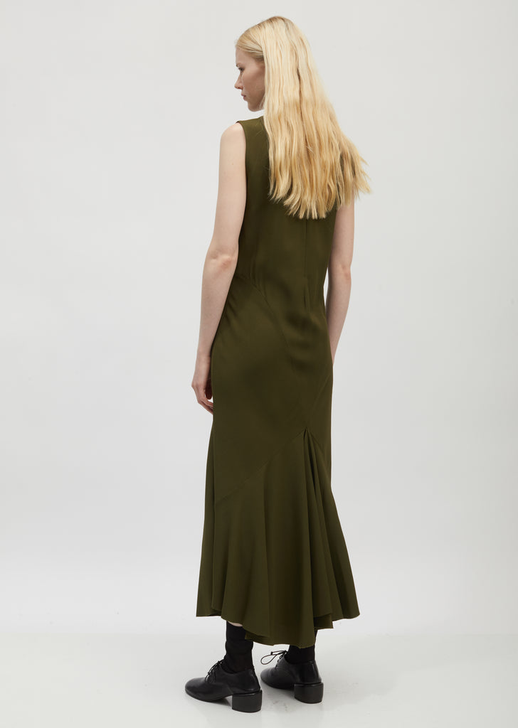 Bias-Cut Sleeveless Dress