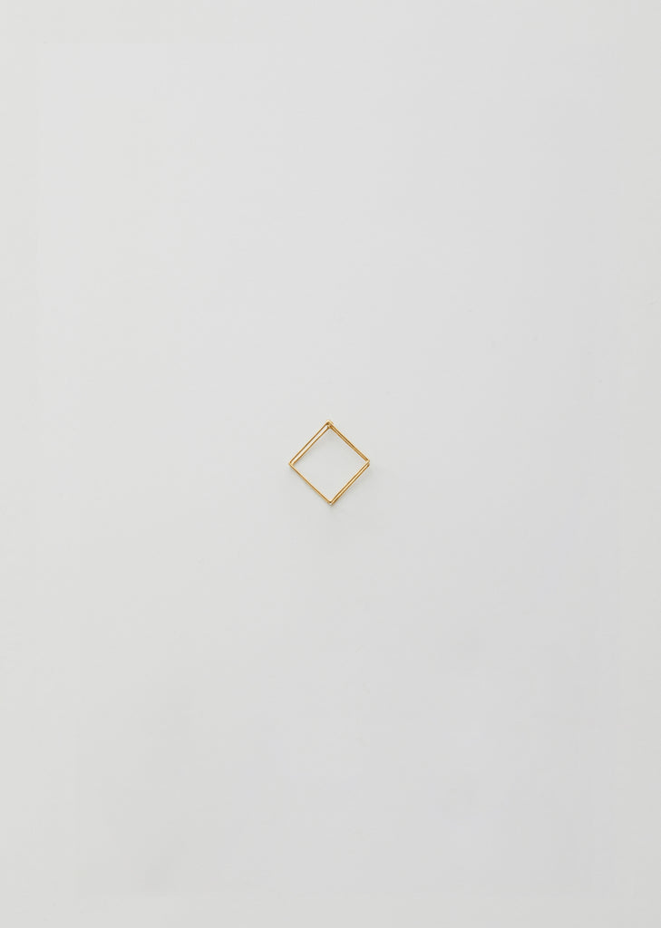 3D Square Earring 01 — 20mm