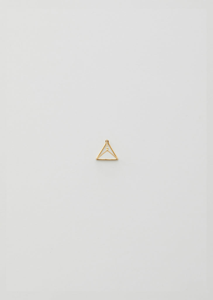 3D Triangle Earring — 20mm