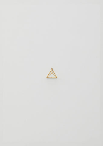 3D Triangle Earring — 20mm