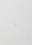 18K Oval Form Earring 01 — 20mm