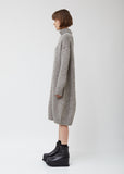 M-tuck Drop Op Wool Dress