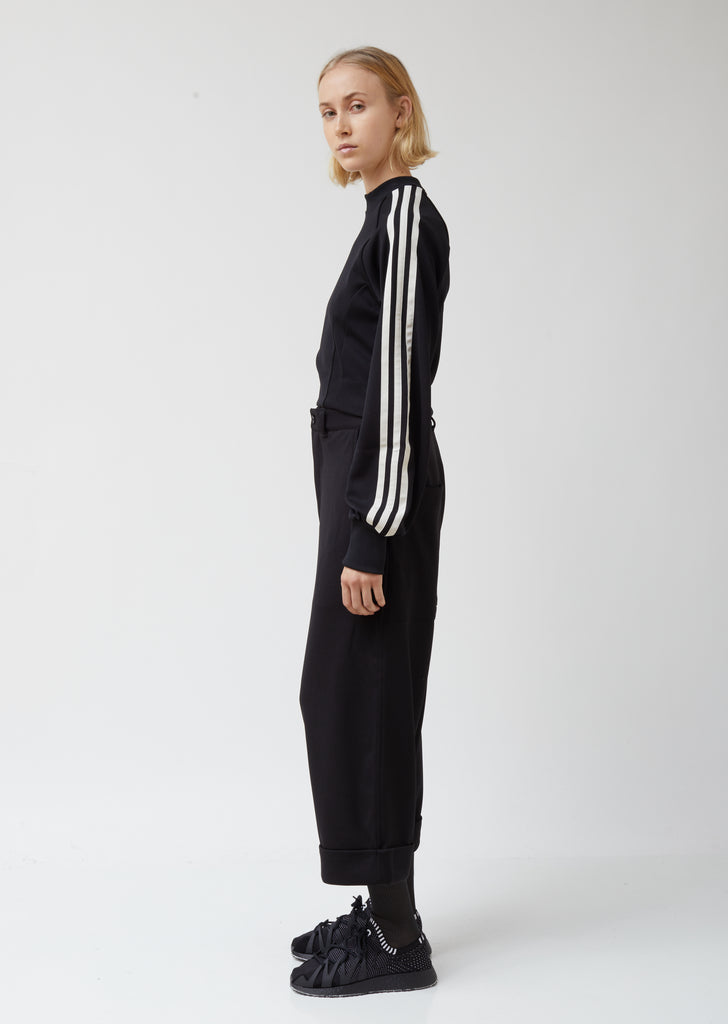 W 3 Stp Cropped Track Crew Sweater