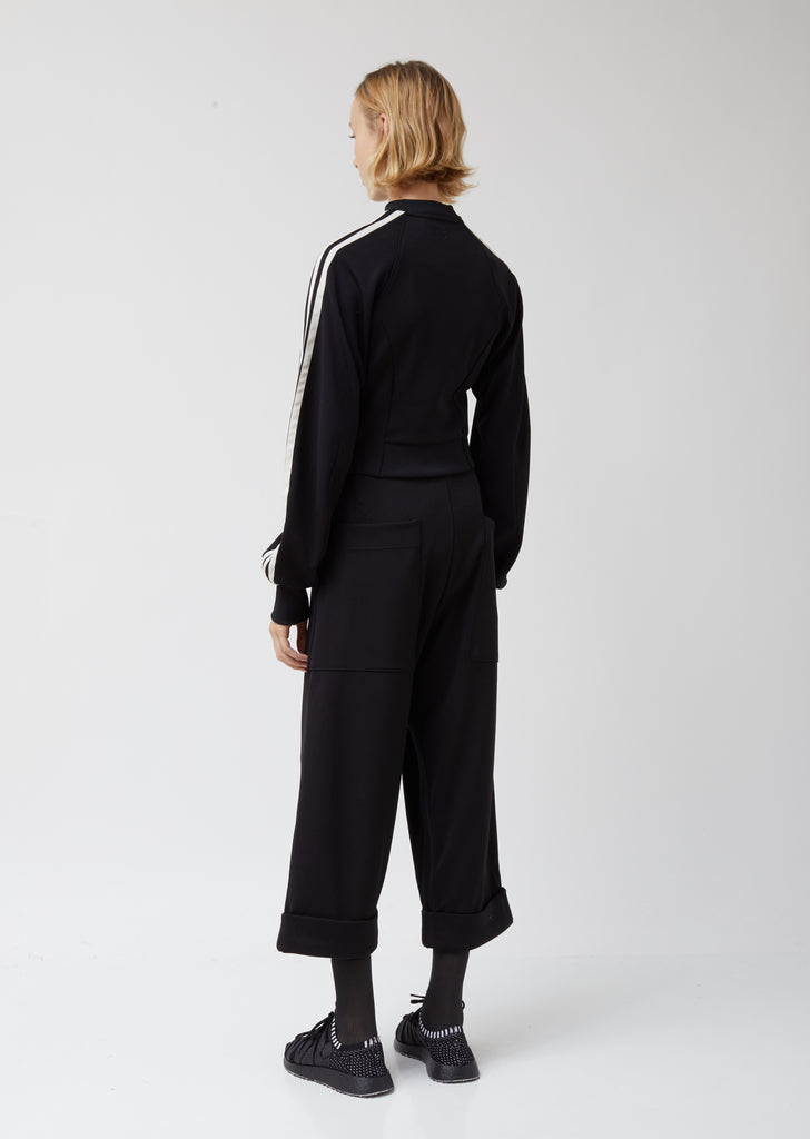W 3 Stp Cropped Track Crew Sweater