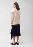 Awa Wool Cashmere L/S Poof Crew Sweater