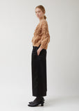Ruched Flower Knitted Cardigan