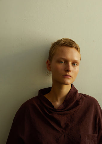 3D Square Earring 01 — 20mm