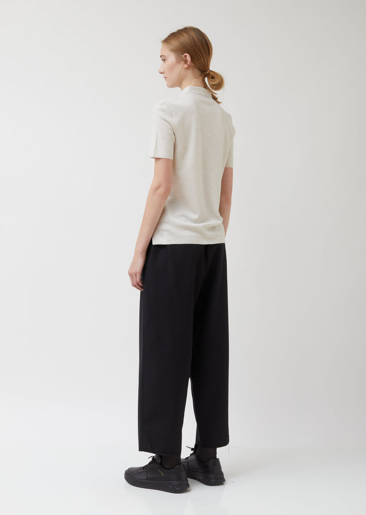 S/S Polo Merino Wool Shirt Sweater