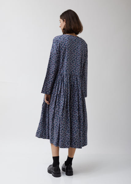 Pasha Rouch Dress in Navy Floral Print – La Garçonne