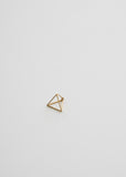 15MM 3D TRIANGLE EARRING WITH DIAMONDS