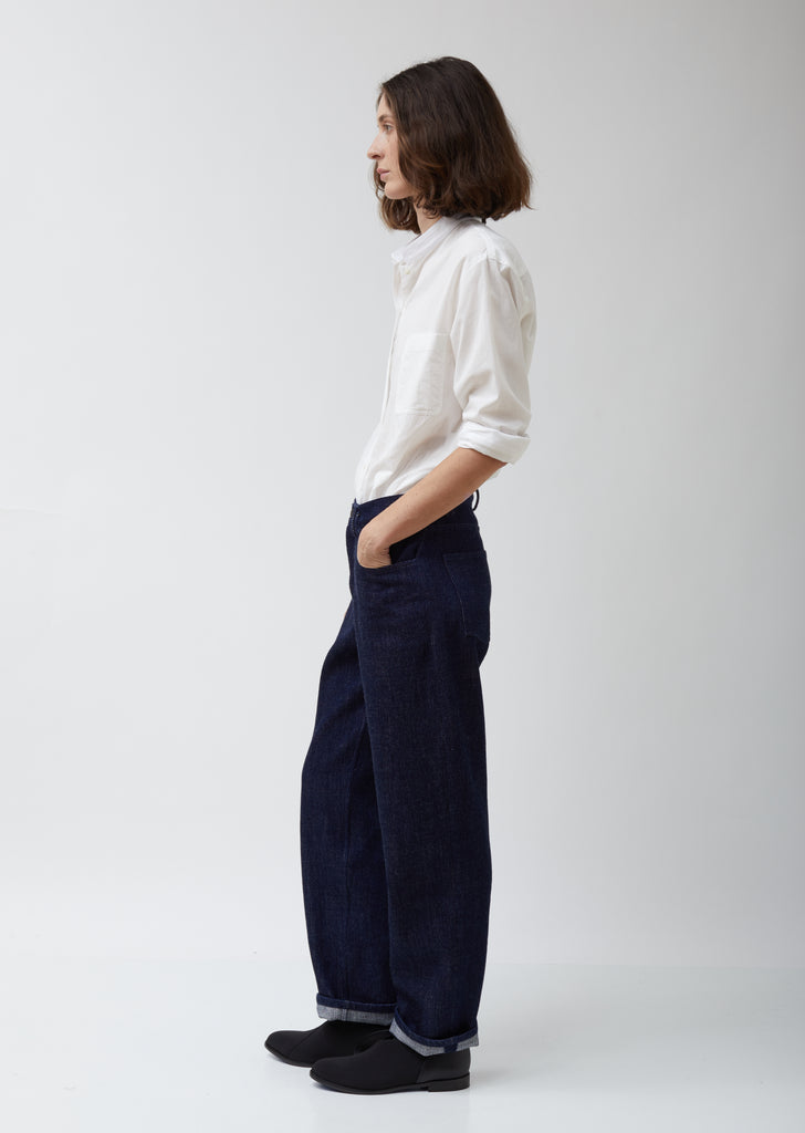 Soft Indigo Denim Painter Jean