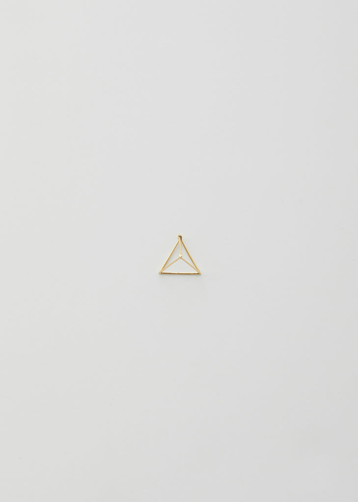 3D Triangle Earring — 25mm