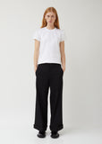 Cotton Ponte x Polyester Organdy Top