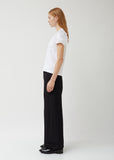 Cotton Ponte x Polyester Organdy Top