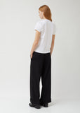 Cotton Ponte x Polyester Organdy Top