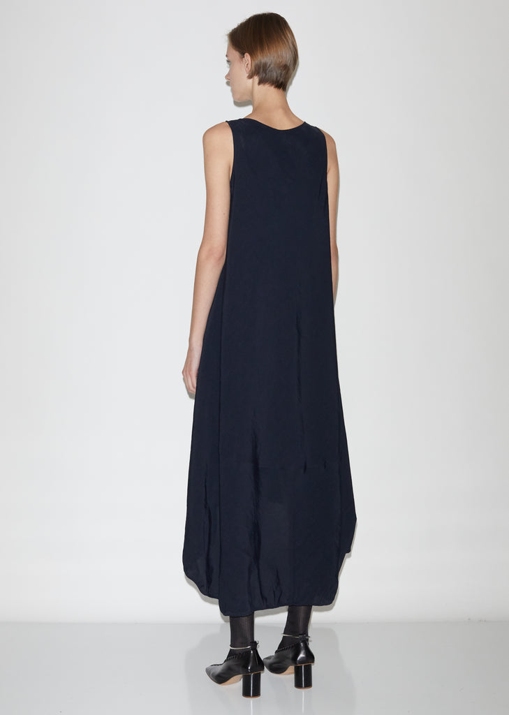 Masie Af - Textured Fluid Viscose and Linen Dress