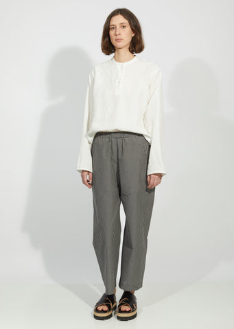 Elastic Waist Wide Casual Pants