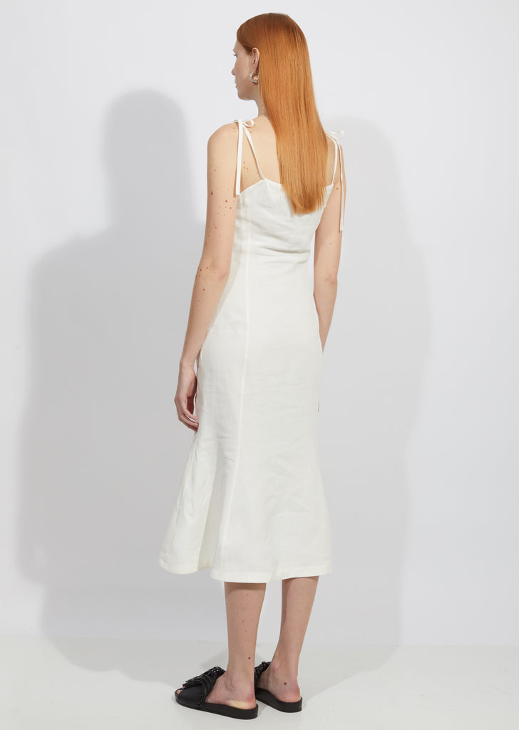 Madge Pigment Coated Linen Dress