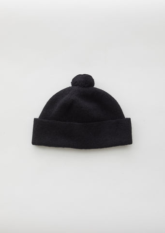 Black Felted Wool Hat