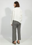 Elastic Waist Wide Casual Pants