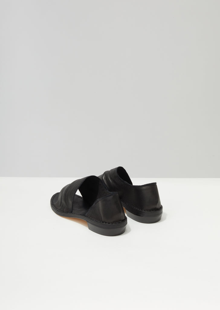 Cut-Out Leather Flats