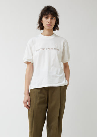 Embroidered Everyday Wear Sunnei Tee