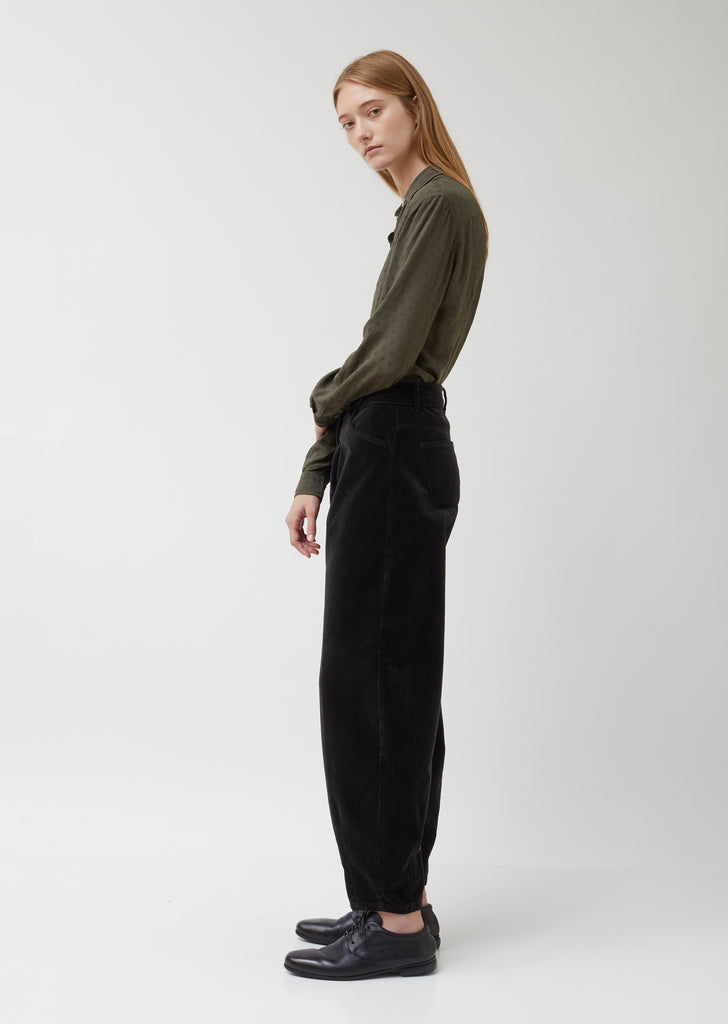 Black Velvet Alpha Pants