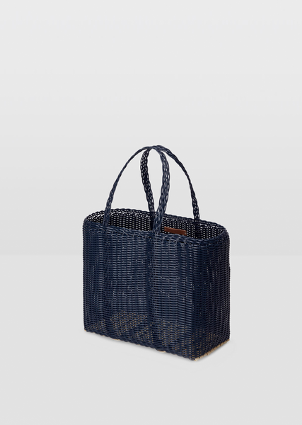 Flat Tote Bag Small — Midnight Navy – La Garçonne