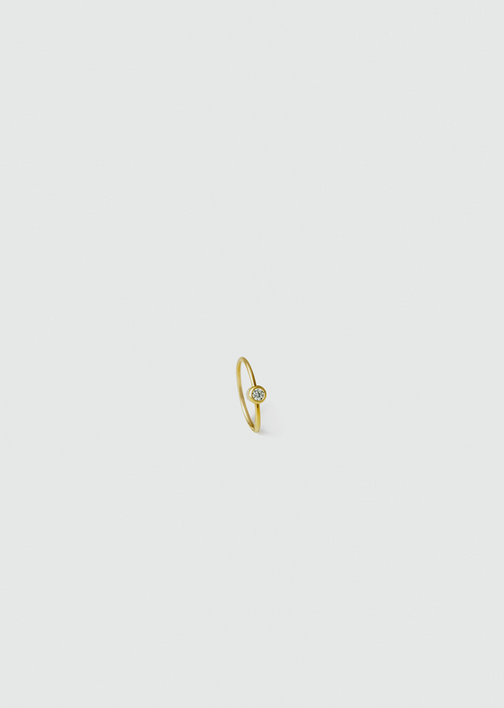 One-Stone Hoop Earring 01