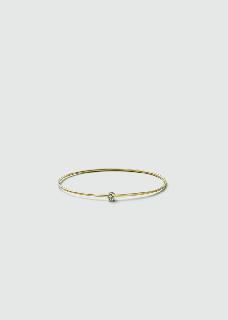 One-Stone Hoop Bracelet