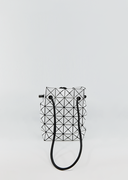 Issey Miyake Wrinkled Blocks Top in Ivory White | Santa Fe