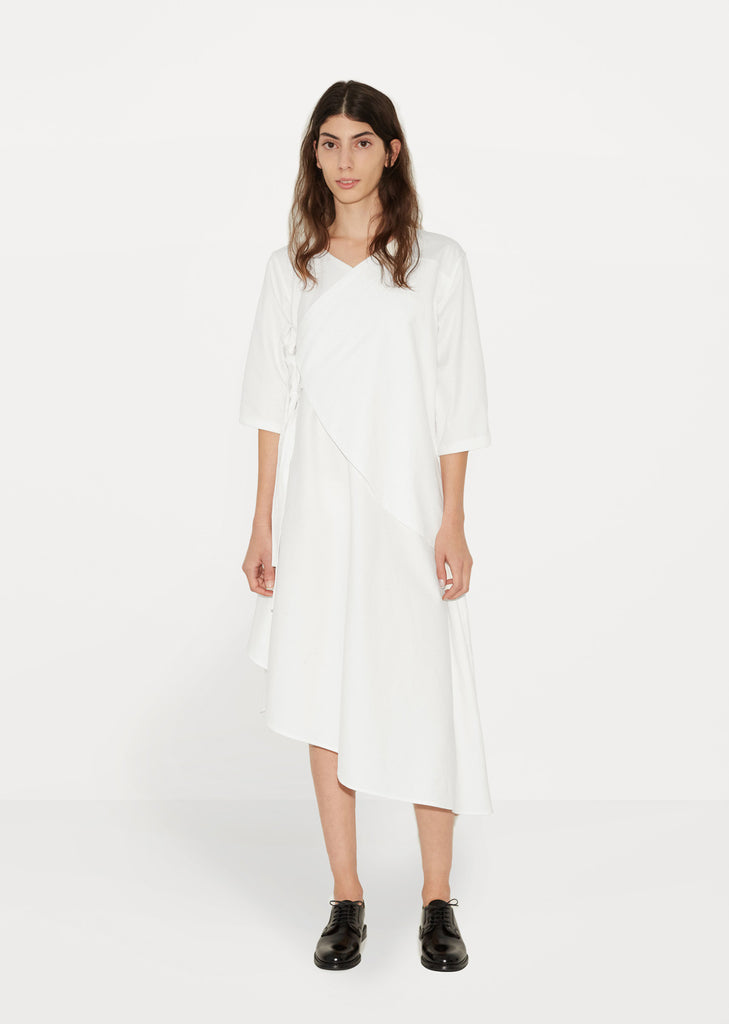 Gather Tie Shirt Dress