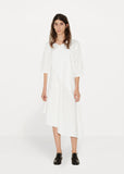 Gather Tie Shirt Dress