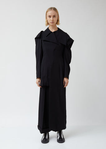 Shoulder Deconstructed Asymmetrical Coat