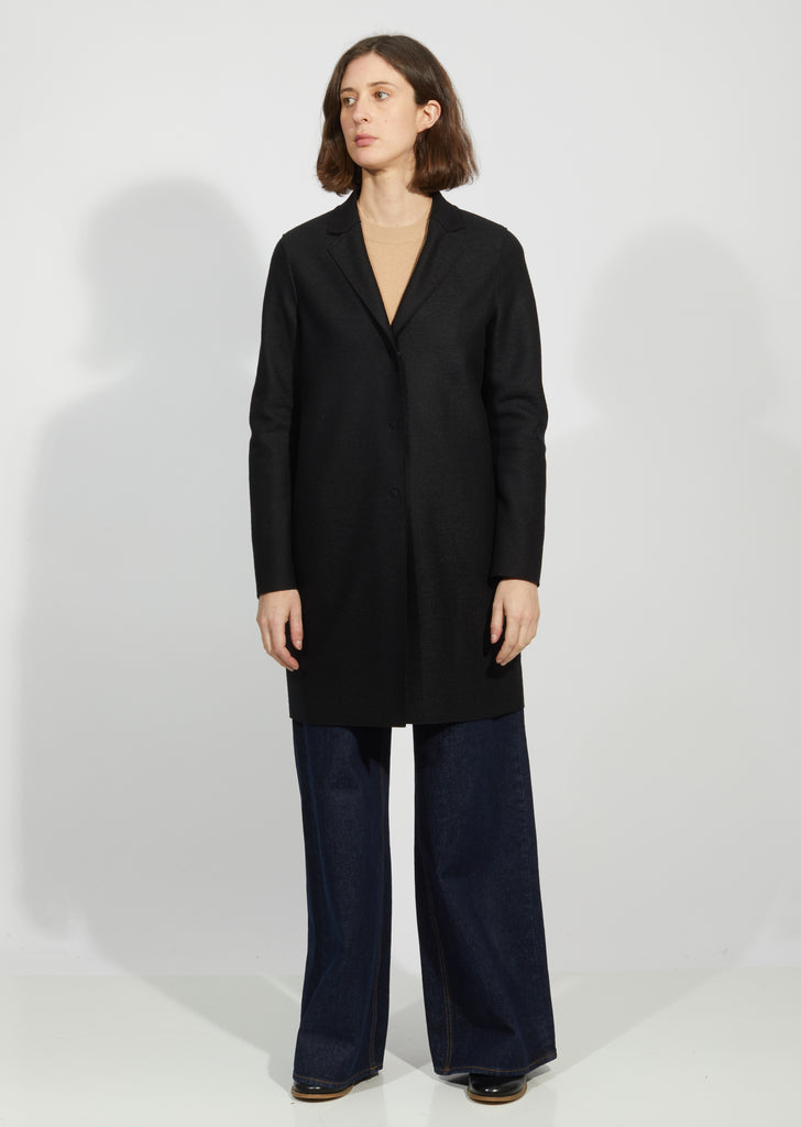 Wool Cocoon Coat