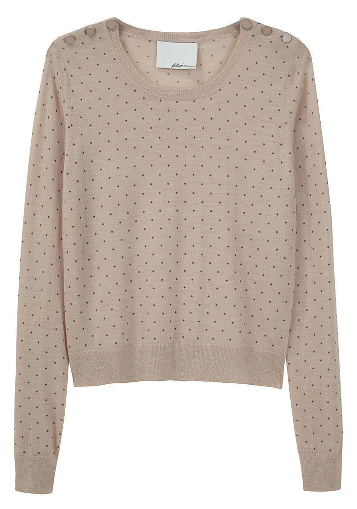 Dotted Crewneck Pullover