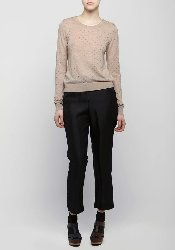 Dotted Crewneck Pullover