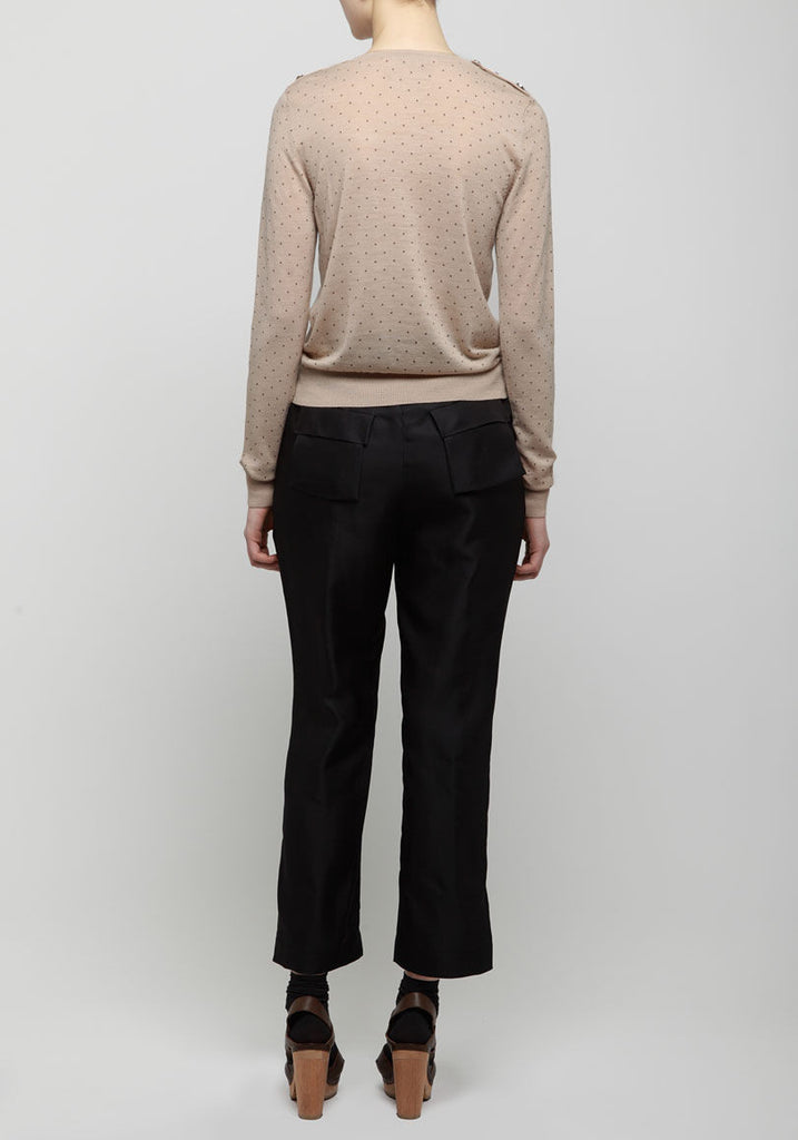 Dotted Crewneck Pullover