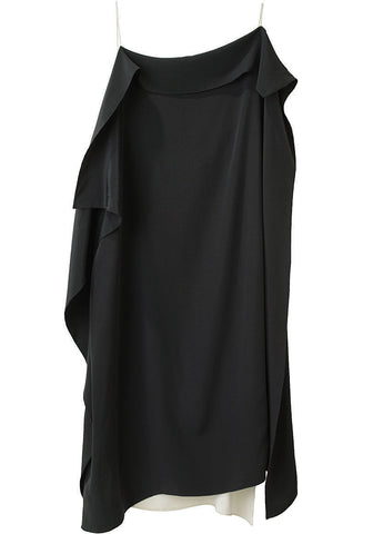 Draped Kite Panel Dress