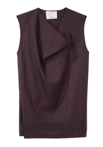 Draped Neckline Top