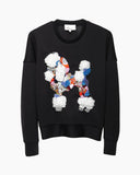 Dropped Shoulder Cropped Poodle Sweatshirt