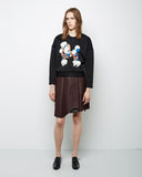 Dropped Shoulder Cropped Poodle Sweatshirt
