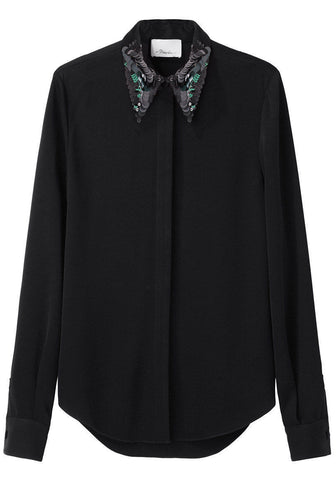 Embellished Collar Shirt