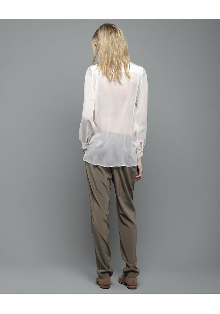 Eyelet Lace Print Blouse