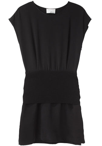 Fold Down Knit Waist Dress