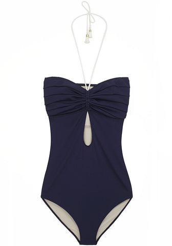 Gathered Halter One-Piece
